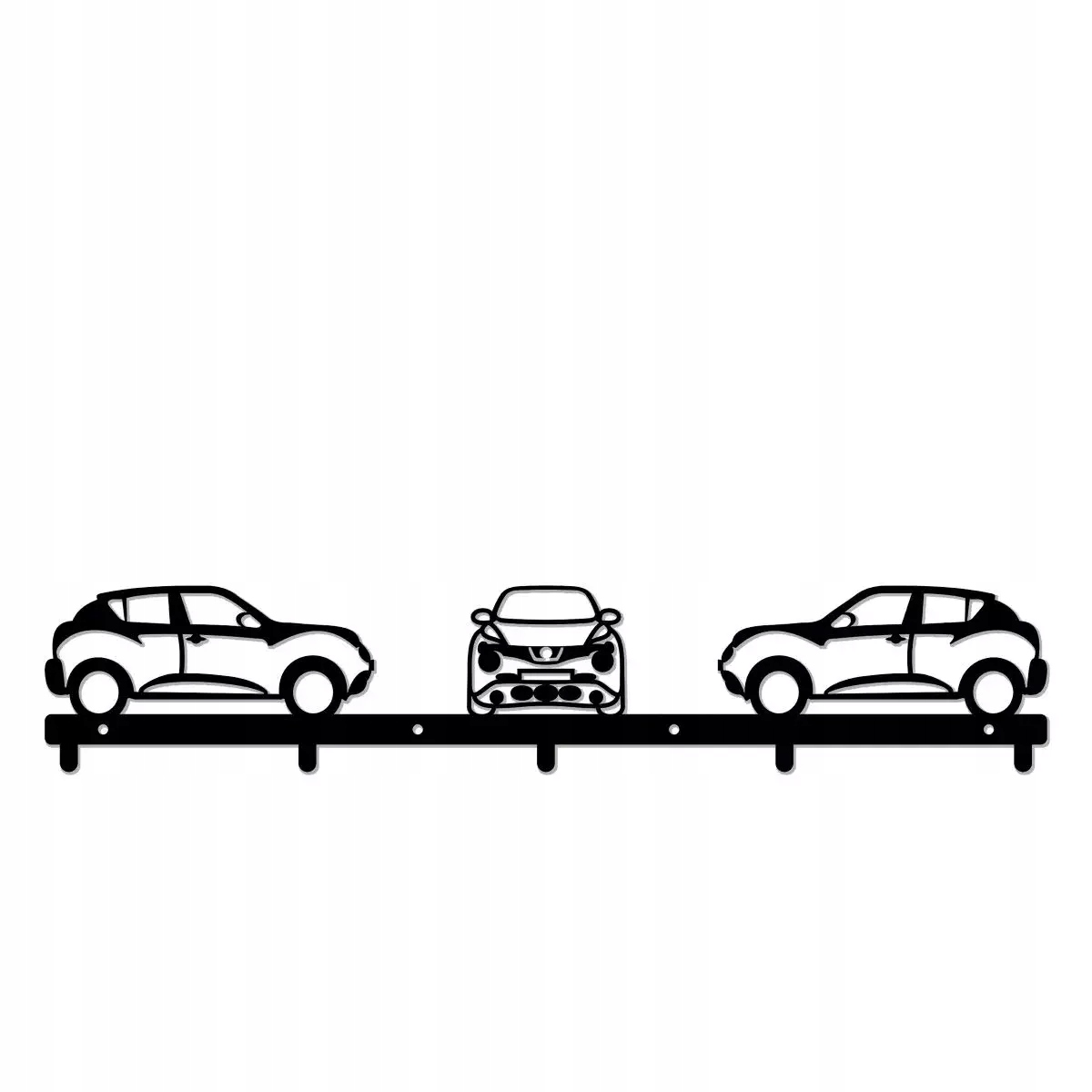 Nástenný Vešiak Na Oblečenie 60 cm Pevná Oceľ 2 mm Grafika Nissan Juke