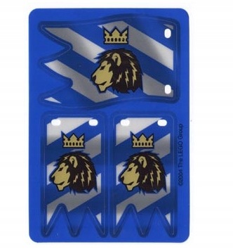4You Lego Castle Knights Kingdom II multipls09 Flaga Prapor Propořec Lev