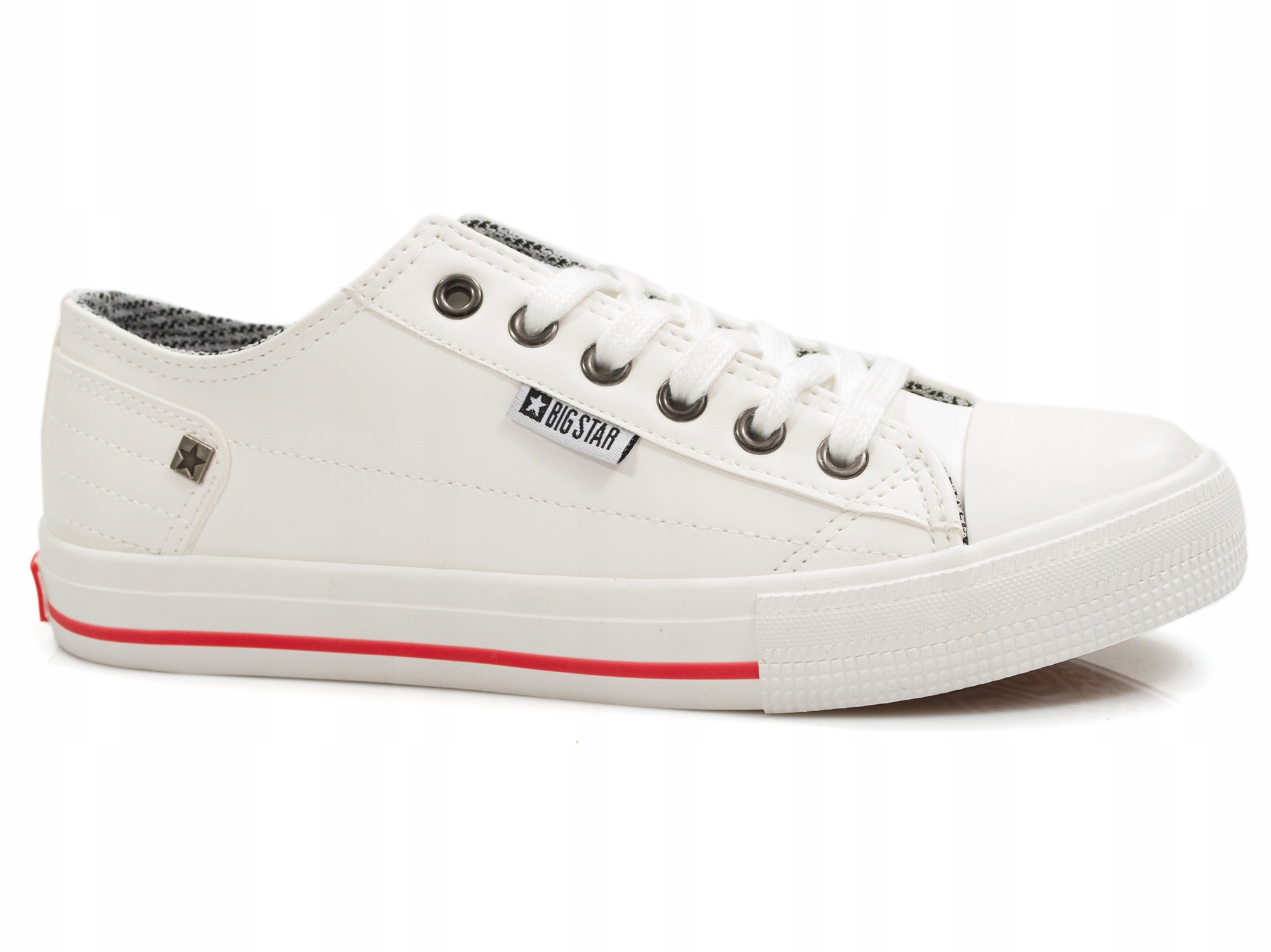 

trampki męski Big Star DD174260 ekoskóra buty Biel