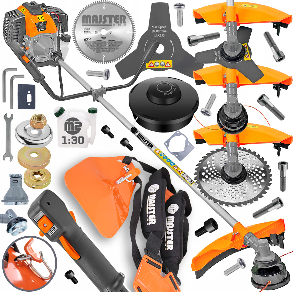 Kosa Spalinowa podkoszarka ogrodu ogrodowa żyłkowa Majster Polska Pro