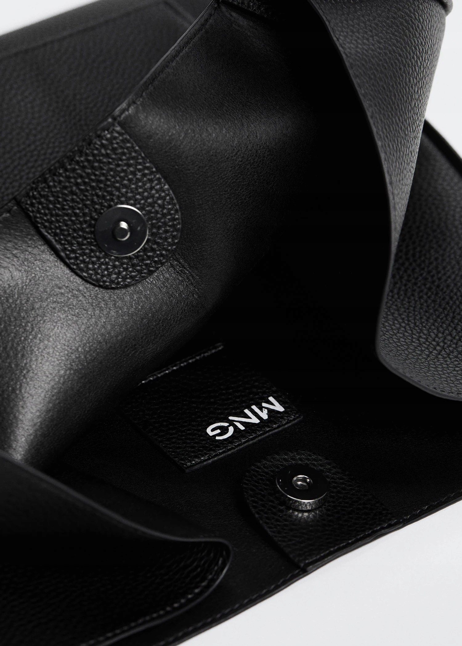 MANGO MNG czarna torebka shopper skóra eko A4 NOWA Kolor czarny