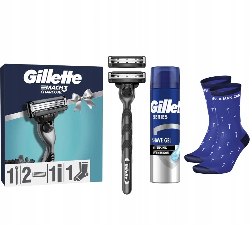 Gillette Mach 3 Charcoal Set