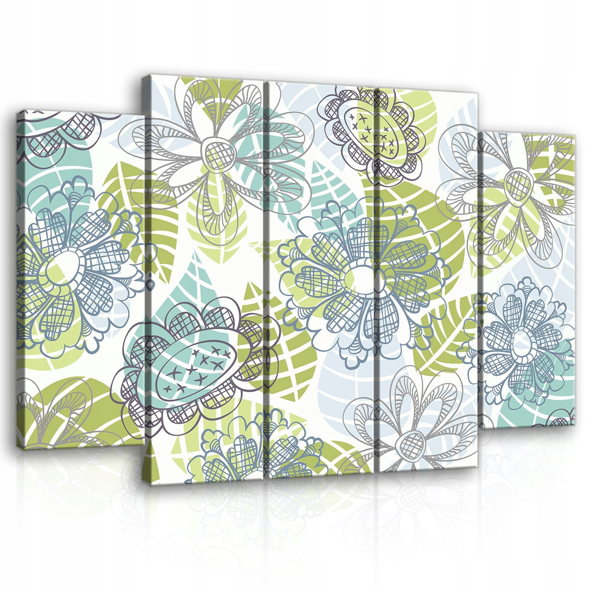 Obraz 150x100 Kvetinový vzor kvety abstrakcia grafika nástenná dekorácia