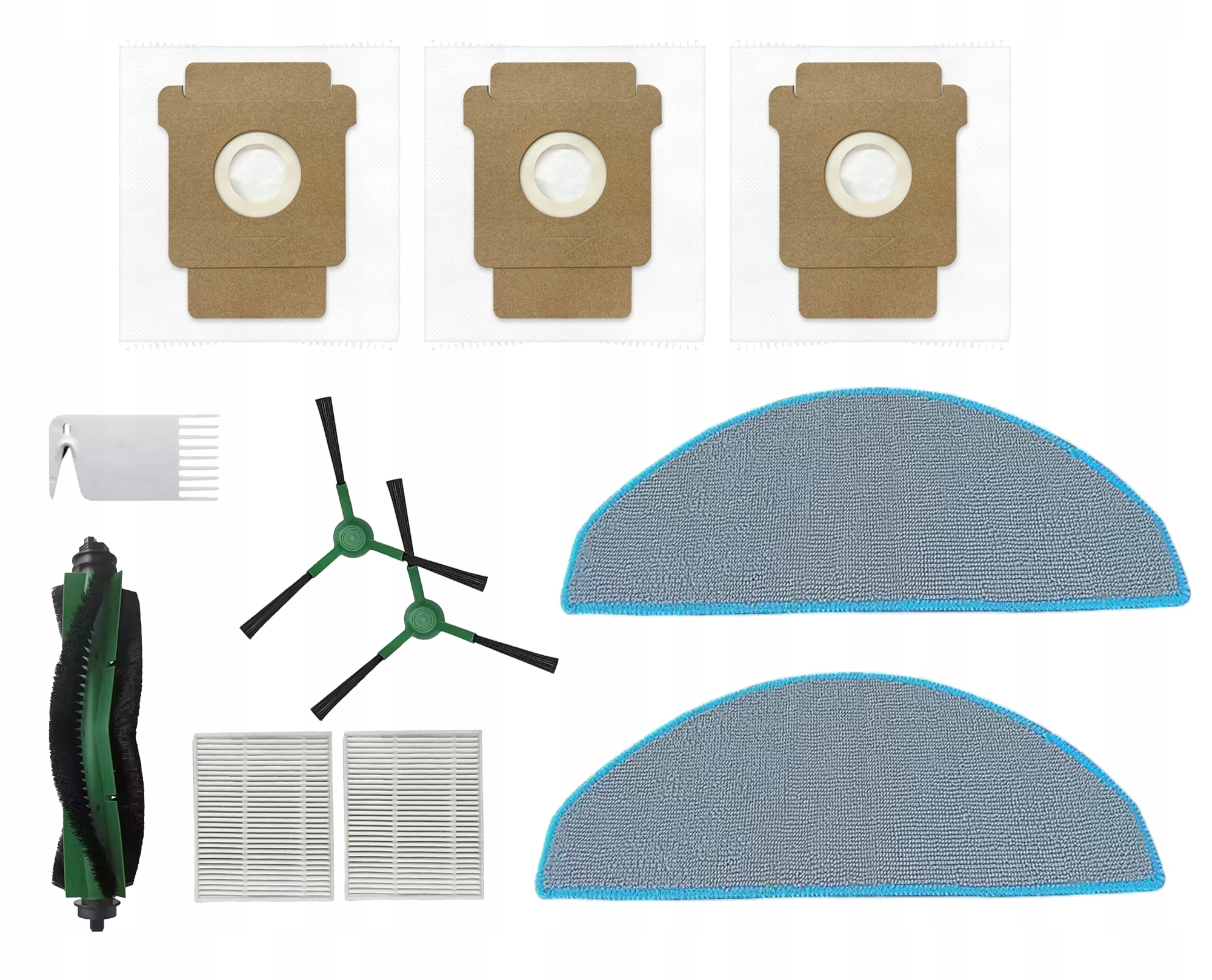 Zestaw Filtry Szczotki Mopy Worki do iRobot Roomba Combo 105 Plus