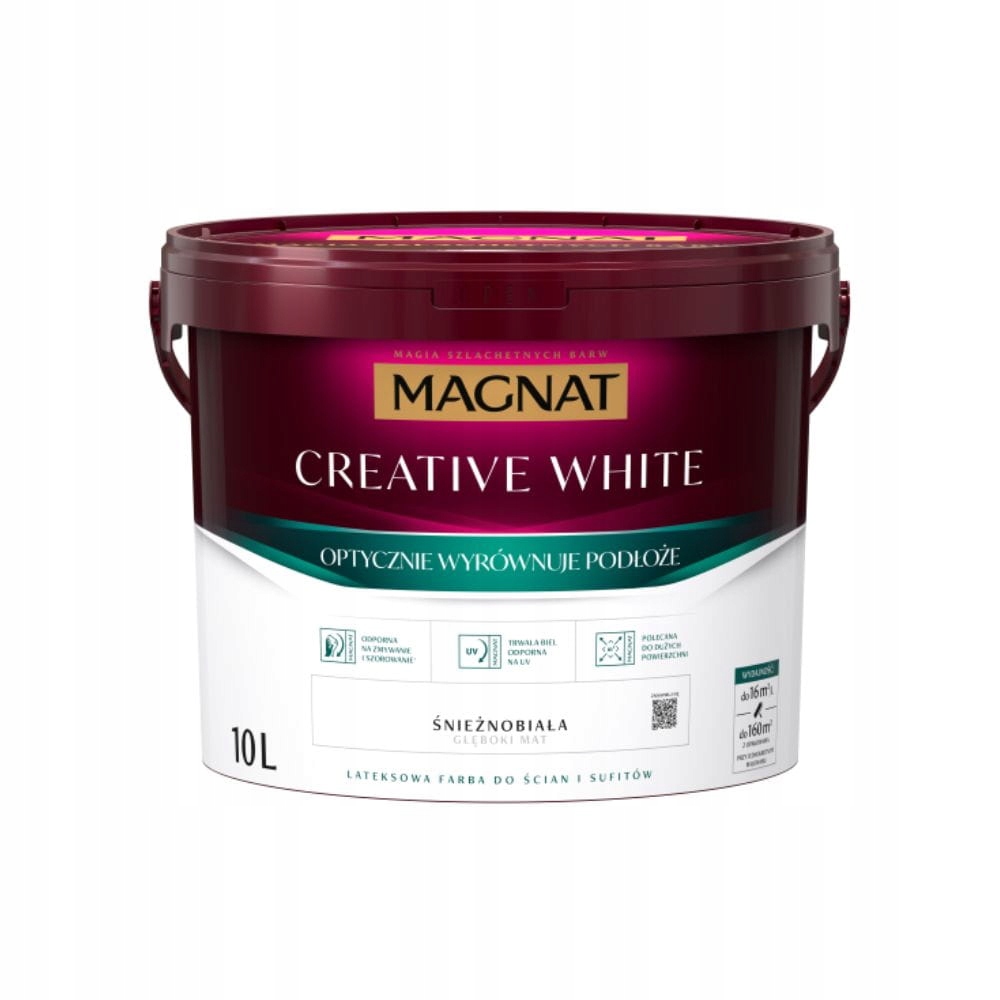 Magnat Creative White 10l Biała Farba Lateksowa