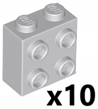 

Lego Klocek 1x2x1 2/3 Jasny Szary Lbg 22885 10szt
