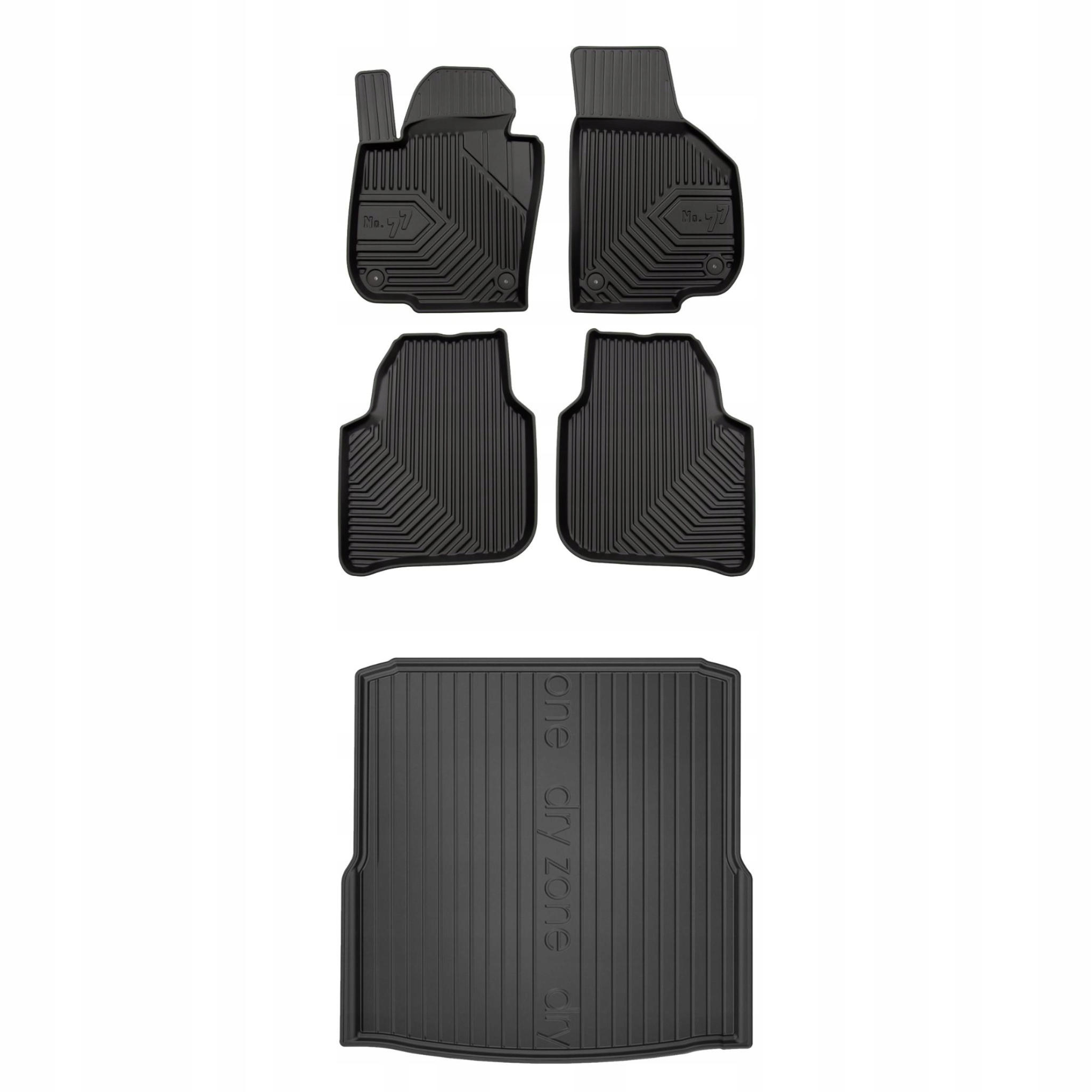 Sada gumových kobercov a rohoží pre Škoda Superb II