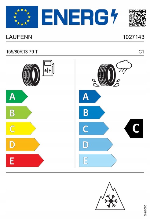 4x Opony ZIMA Laufenn I Fit LW31+ 155/80R13 79 T Sezon zimowe