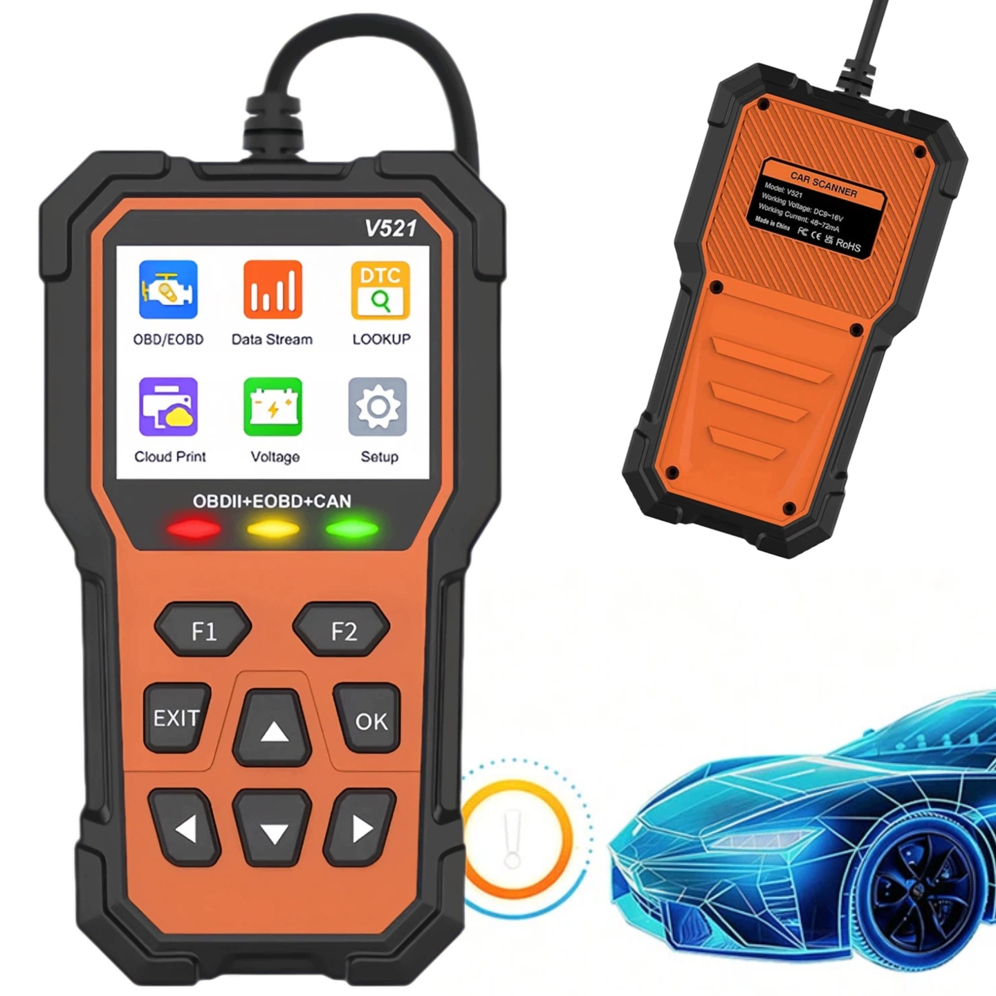 Tester Diagnostyczny Interfejs Skaner OBD2 Polski Pro Auta Pojazdy Osobowe