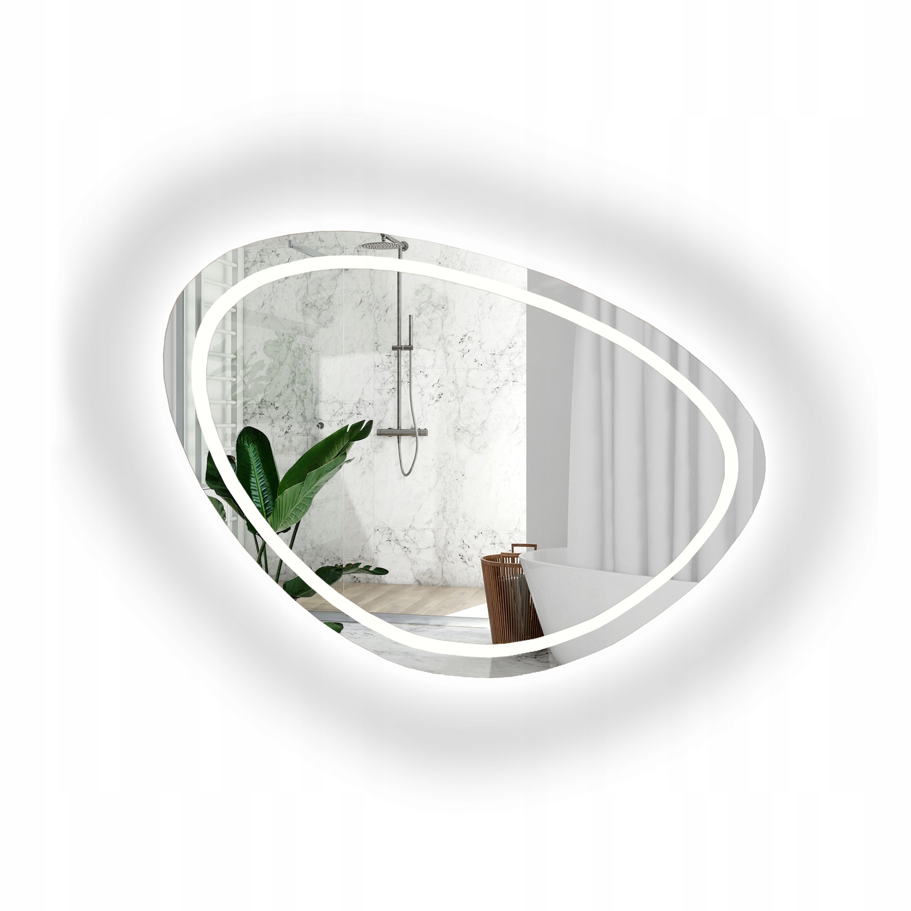 Zrcadlo s Led podsvícením Obsydian II 184x140