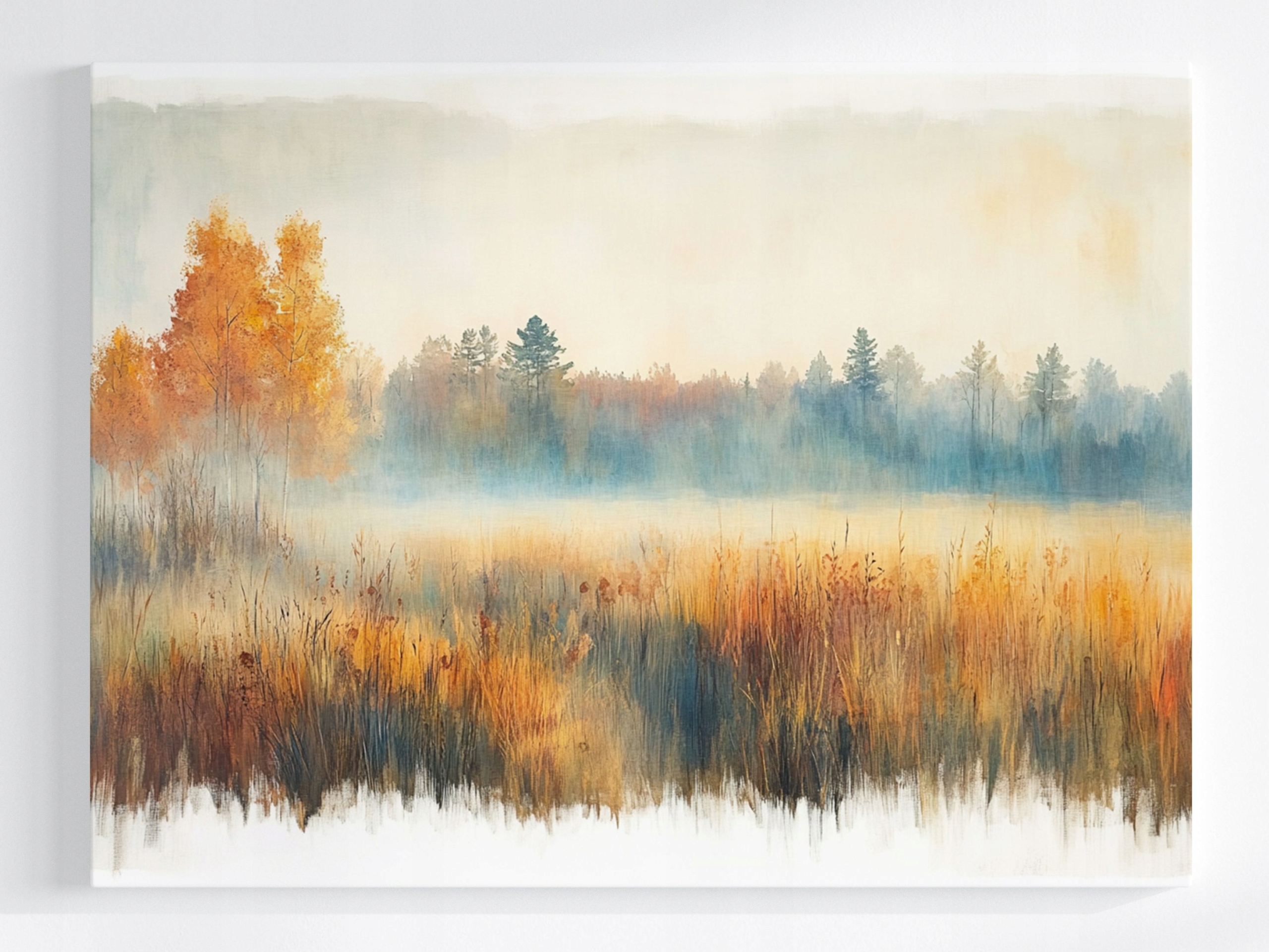 Obraz Na Plátně Canvas Krajina Vesnice Louka Stromy Příroda 80x60