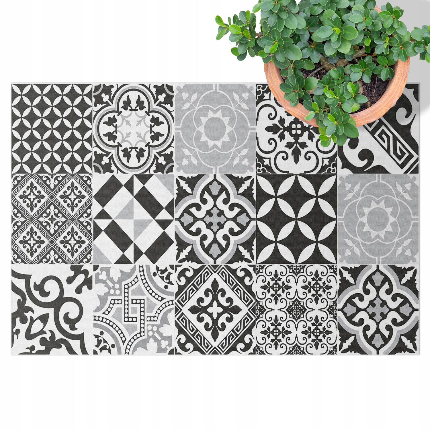 Terasový Koberec Pvc Outdoor na balkon Zahrada Patio Bláznivé vzory 60x90