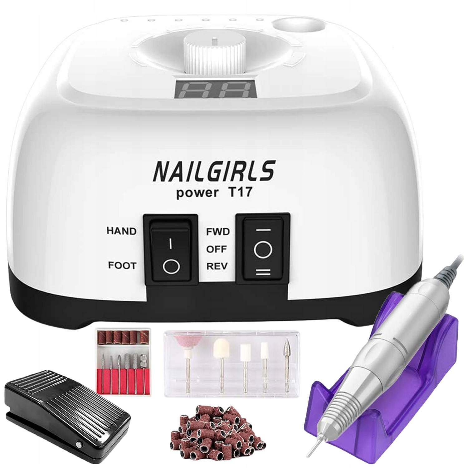 Bruska Na Nehty Manikúra Pedikúra Profesionální Silná Frézy