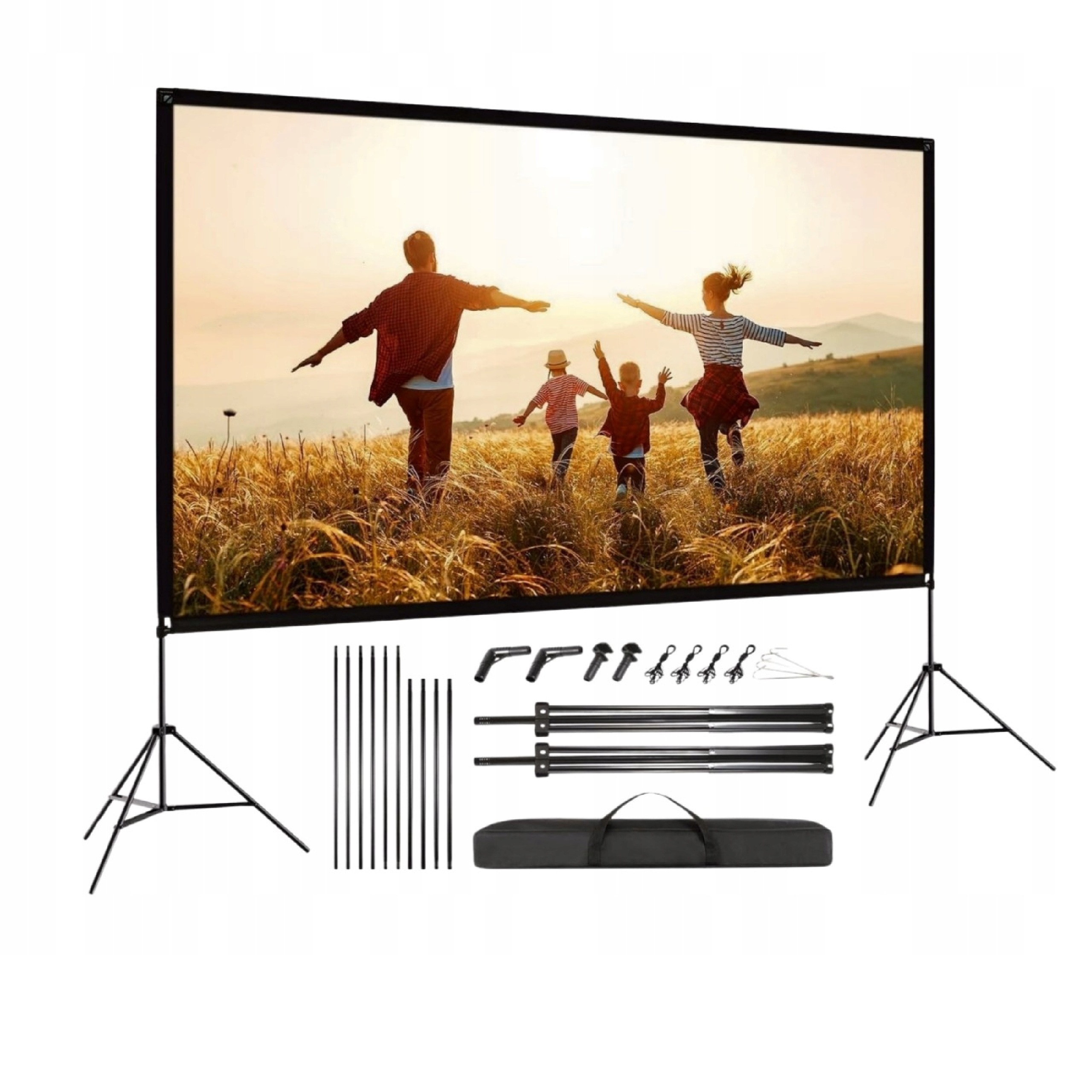 Podlahová projekční obrazovka Visulapex 100 palců 16:9 4K Hd Pro Domácí Kino