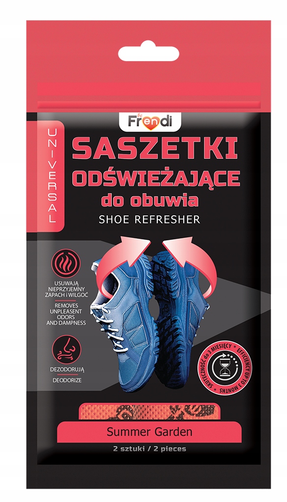 

Saszetki odświeżające do obuwia beFrendi