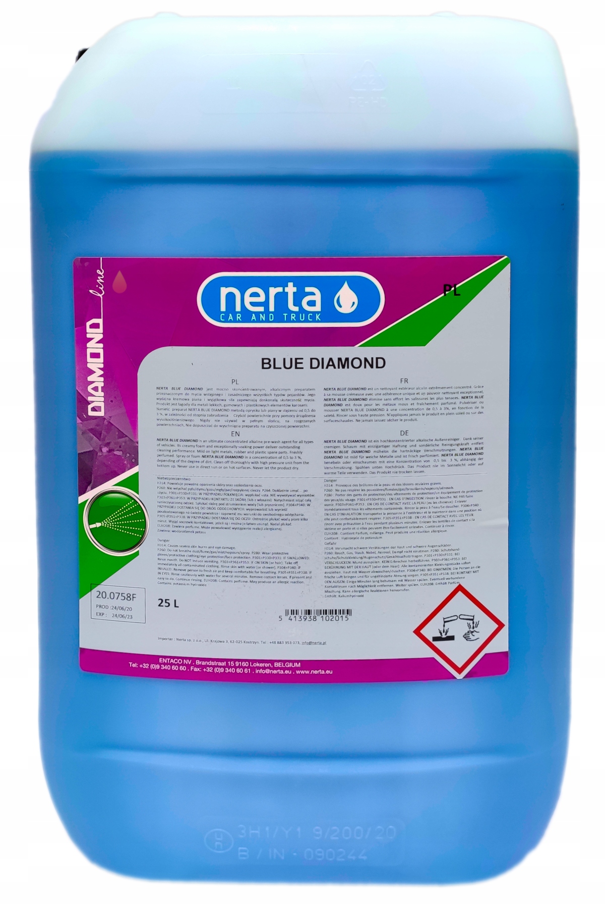

Nerta Blue Diamond wydajna bezpieczna piana 25L