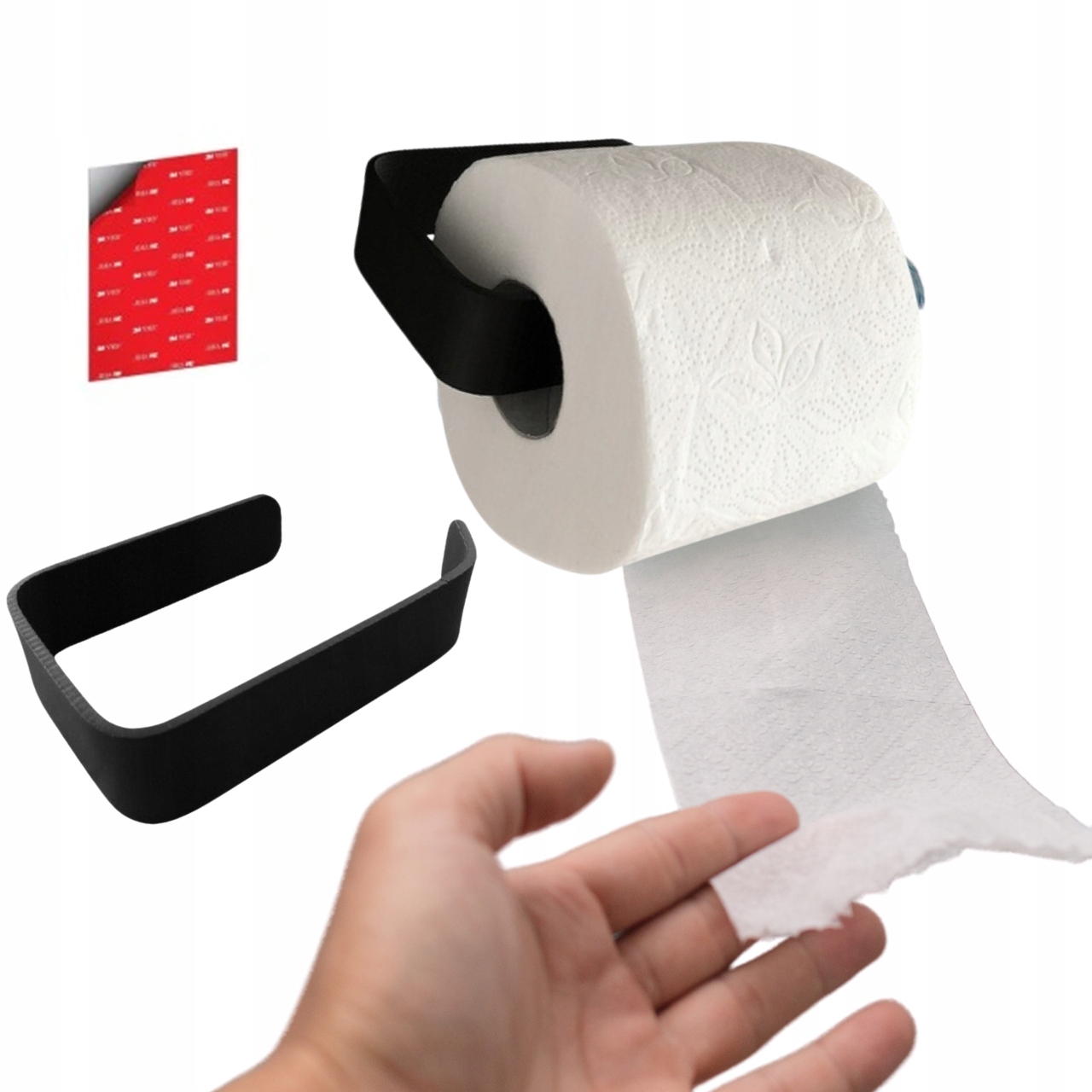 

Uchwyt Na Papier Toaletowy Bez Wiercenia Czarny