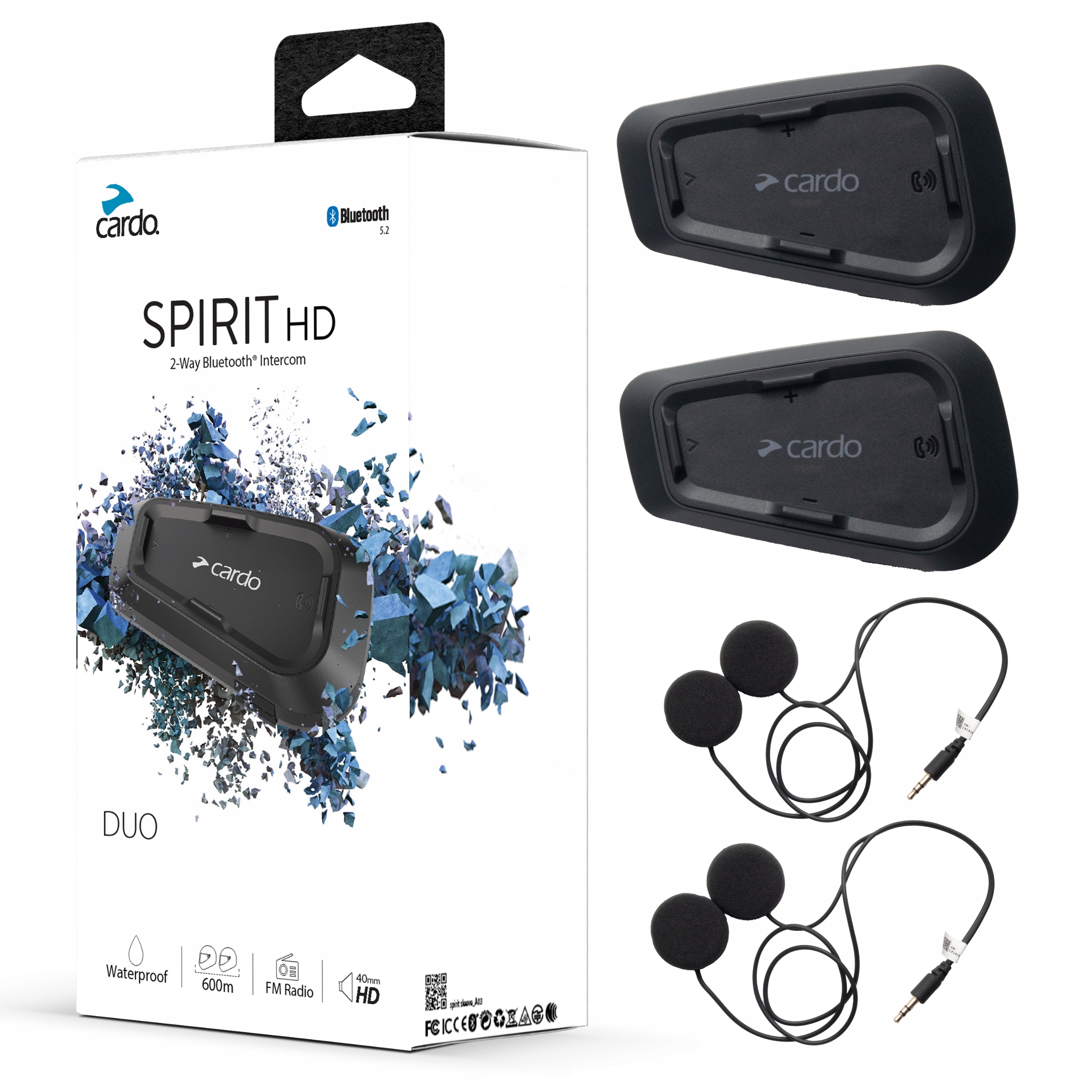 Cardo SPIRIT HD DUO мотоциклетний домофон 2 шолома