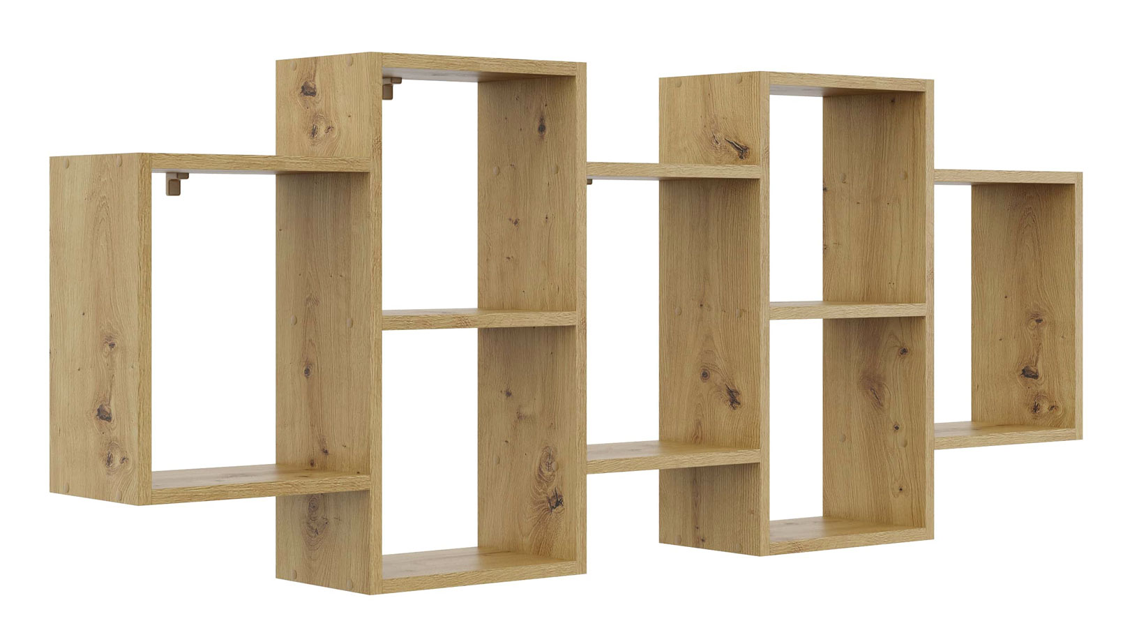 WISZĄCA PÓŁKA NA KSIĄŻKI REGAŁ ŚCIENNY DO SALONU SYPIALNI BIURA DĄB ARTISAN EAN (GTIN) 5903839443091