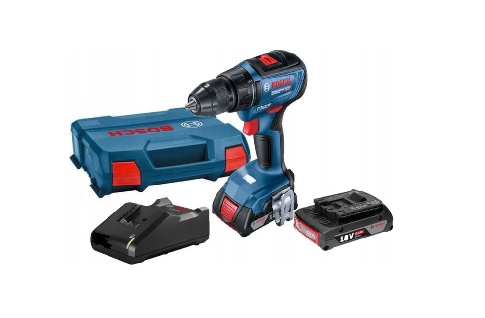 Bosch Wiertarko-wkrętarka Ud. 18V 2x 2,0Ah Walizka Gsb 18V-50 06019H5100