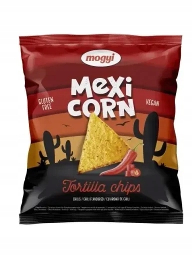 Levně 10 x Mogyi Tortilla Chips S Chilli Příchutí 90 G
