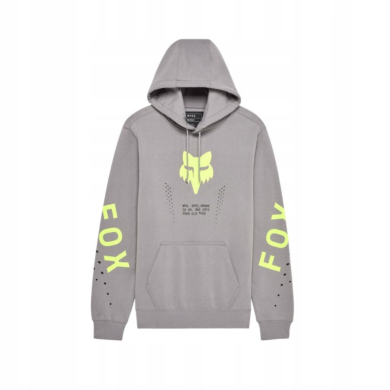 Mikina S Kapucňou Fox Shield Fleece Po Steel Grey L