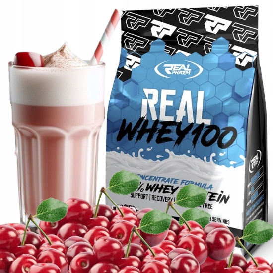 Wpc protein syrovátkový protein Whey 100 Real Pharm 700 g Višeň