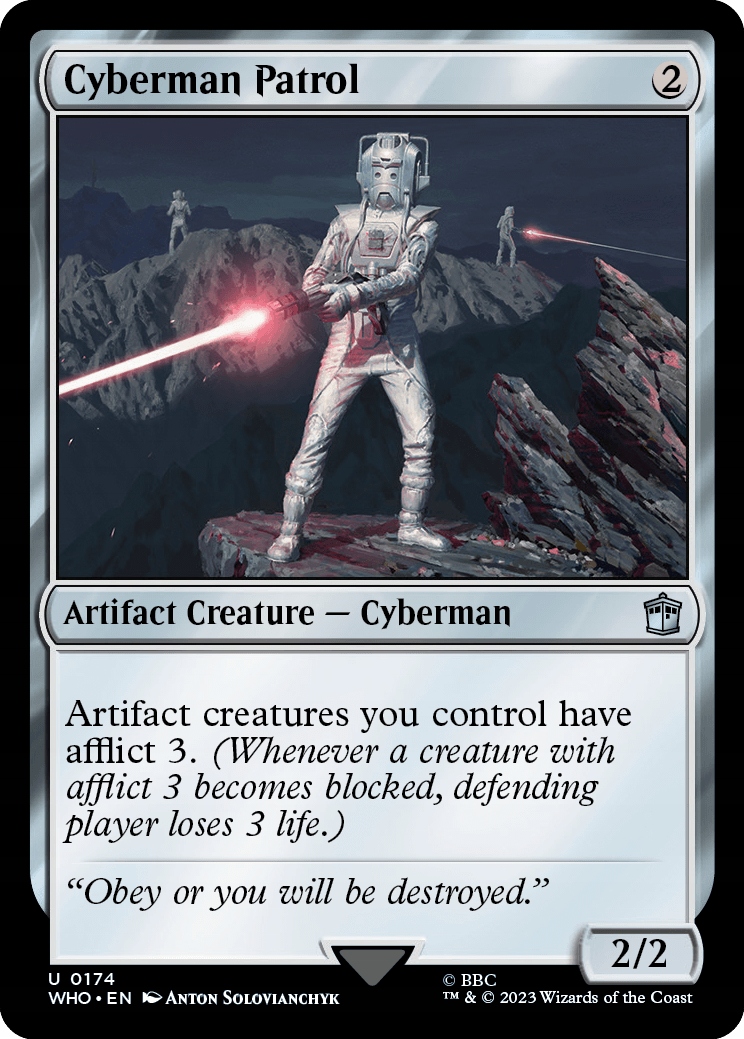 Mtg 2x Cyberman Patrol (u)