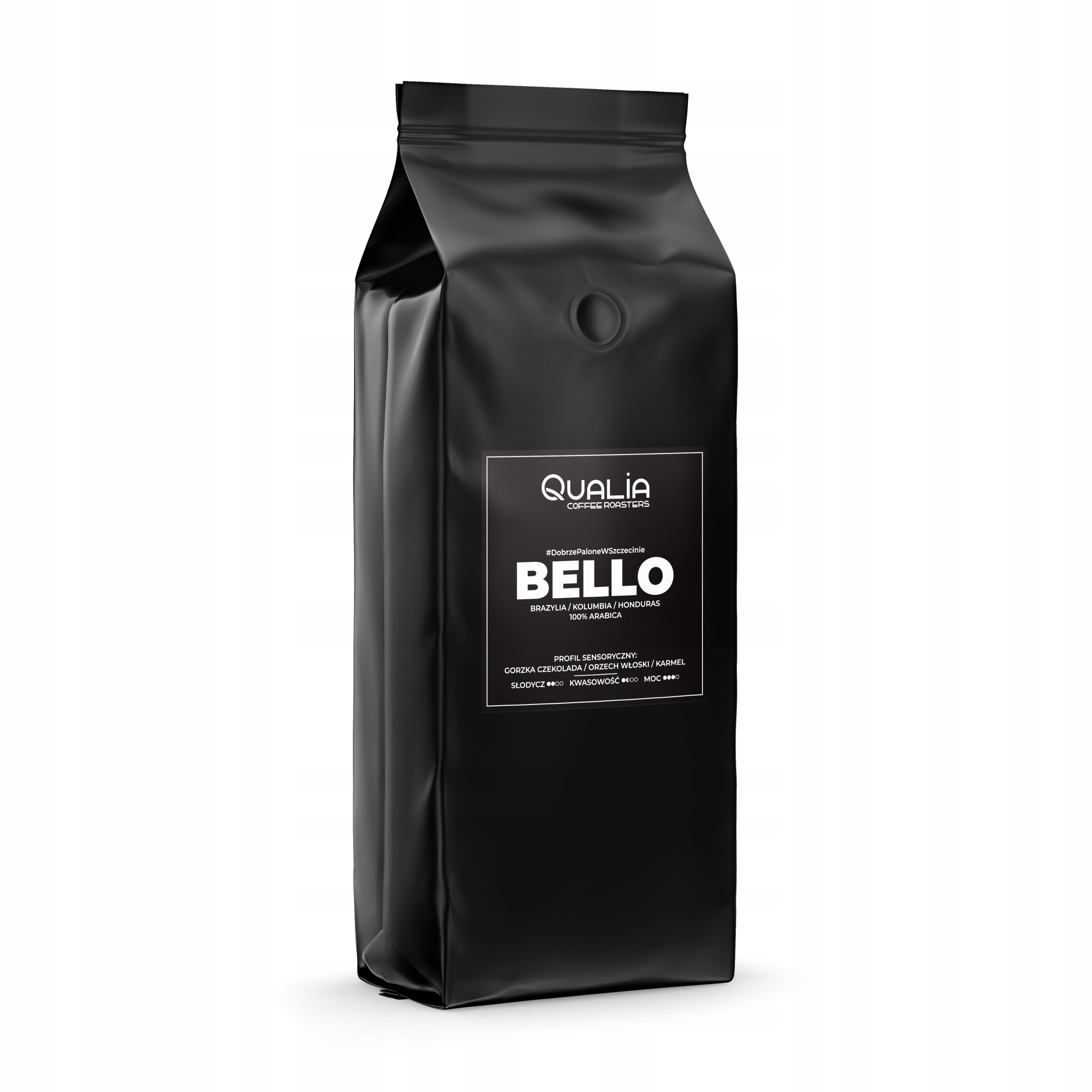 Káva zrnková Qualia Bello Caffe 100% arabica střední pražení 1000 g 1 kg
