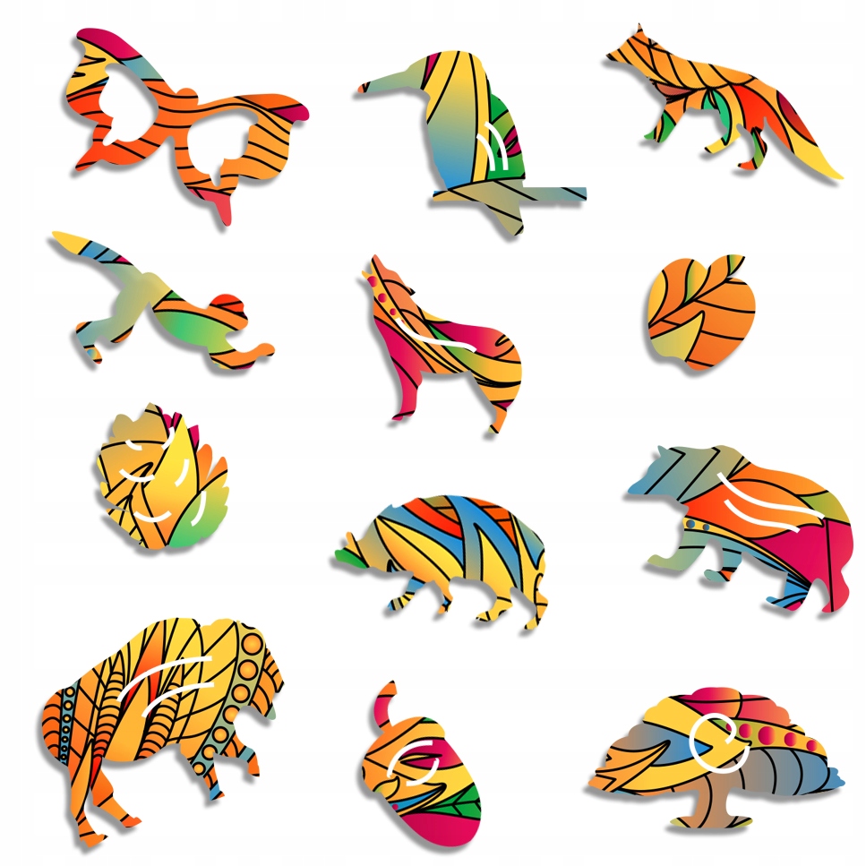 Puzzle Drewniane Premium 3D Układanka dla dorosłych Jeż L Zwierzęta Marka inna