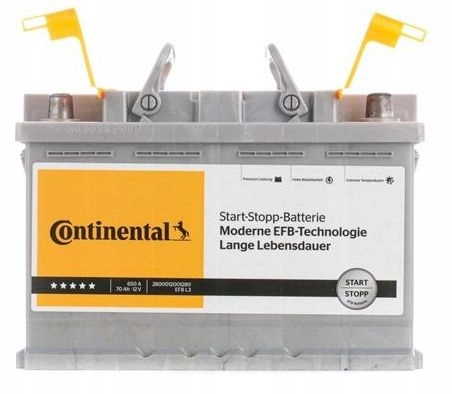 Continental 2800012022280 Starter Batterie 12V 70Ah 680A B13