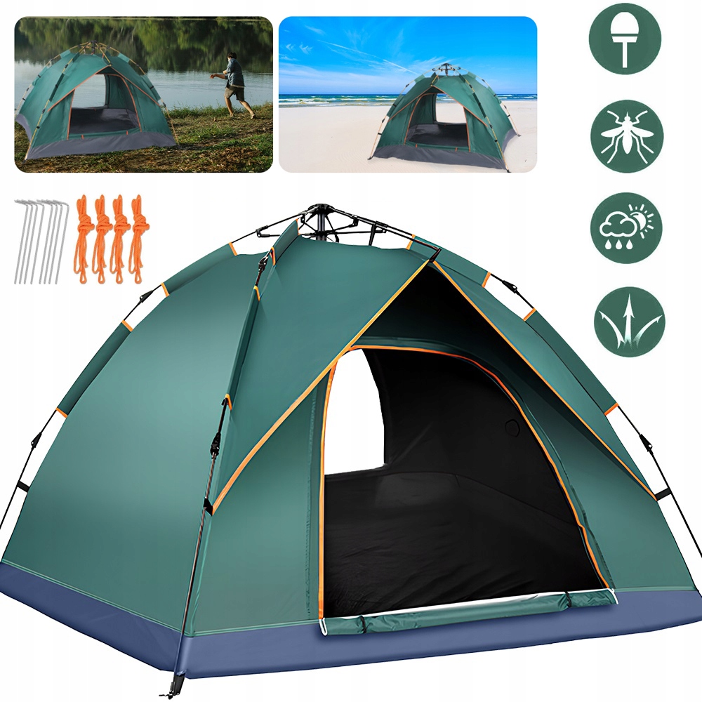 210X125X150 CM Stan Samorozkládací Kempingový Stan Pro 2-3 Osoby