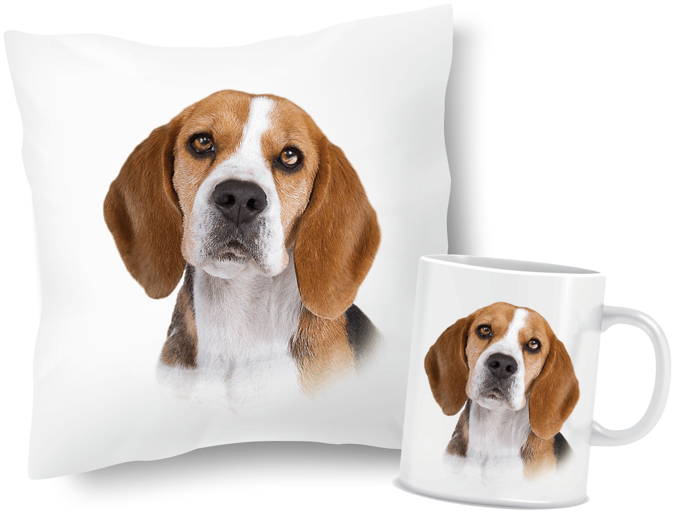 

Zestaw Poduszka Kubek Beagle