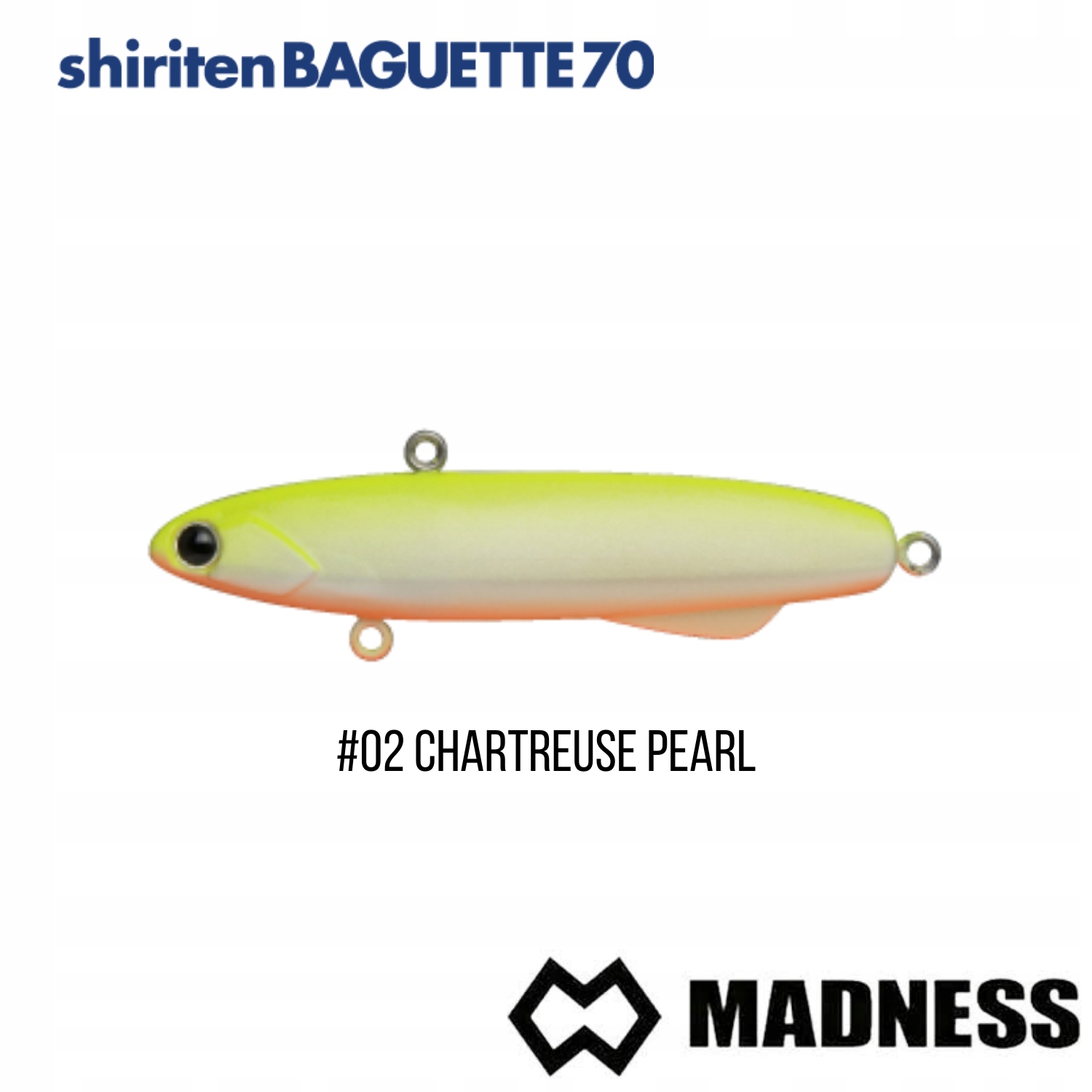 Wobler Madness Shiriten BAGUETTE70 #02 Chartreuse Pearl (70mm; 17g)