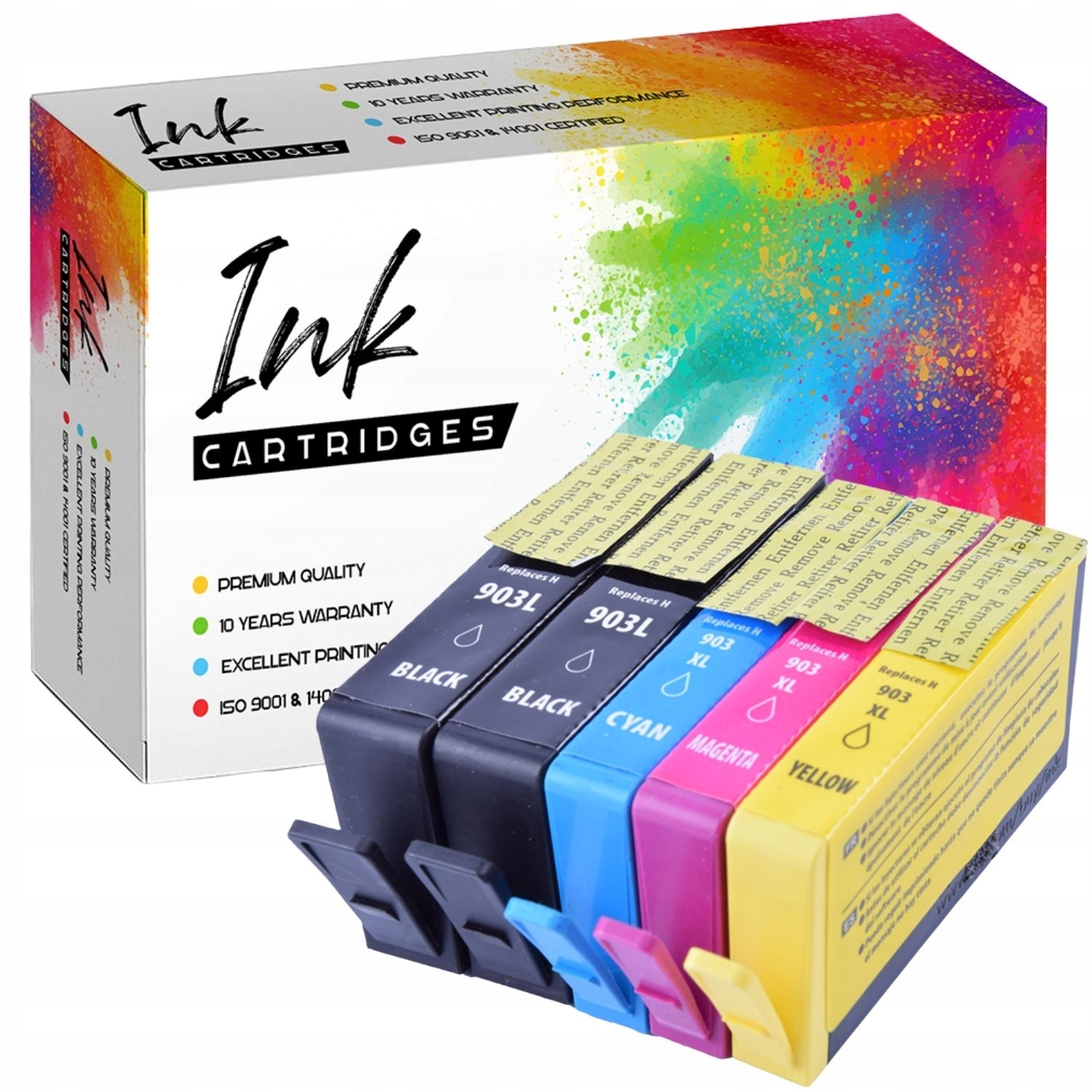 5x Inkoust pro Hp 903 XL Officejet 6900 6950 6960 6970