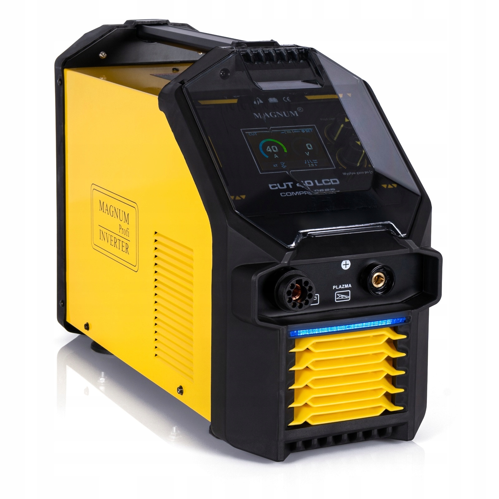 Przecinarka Plazmowa Magnum Wbudowany Kompresor Cut 40 LCD 230V 40A S45