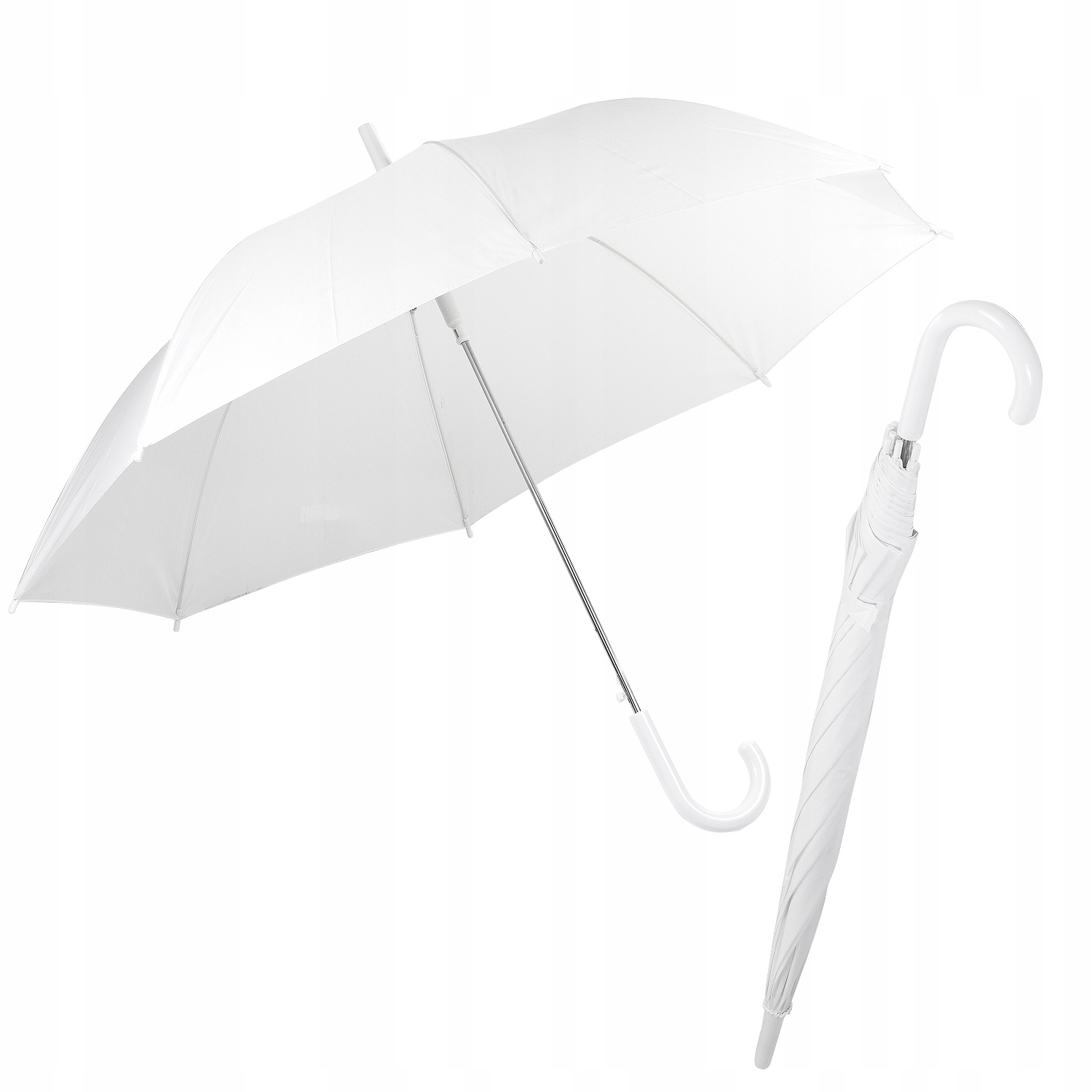 

Biały Parasol biała parasolka ślubna Duży XL