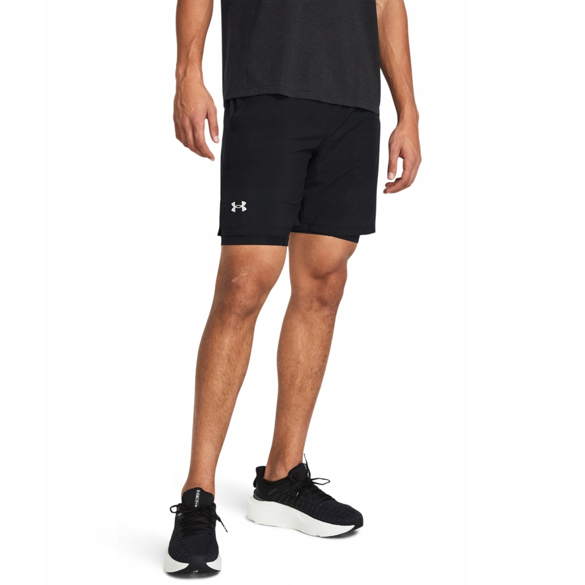 Under Armour Kraťasy Ua Launch 7'' 2-IN-1 Shorts-blk černá