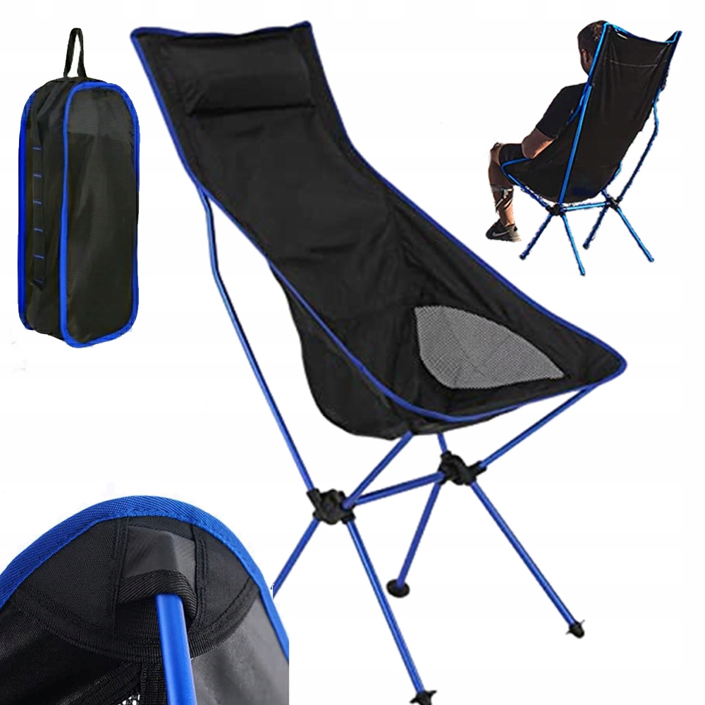Skládací Plážové Turistické Křeslo Z Hliníku, Pohodlné, S Nosností Až 150 Kg