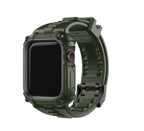 Pasek Fullmosa do Apple Watch 7 45mm zielony Szkło