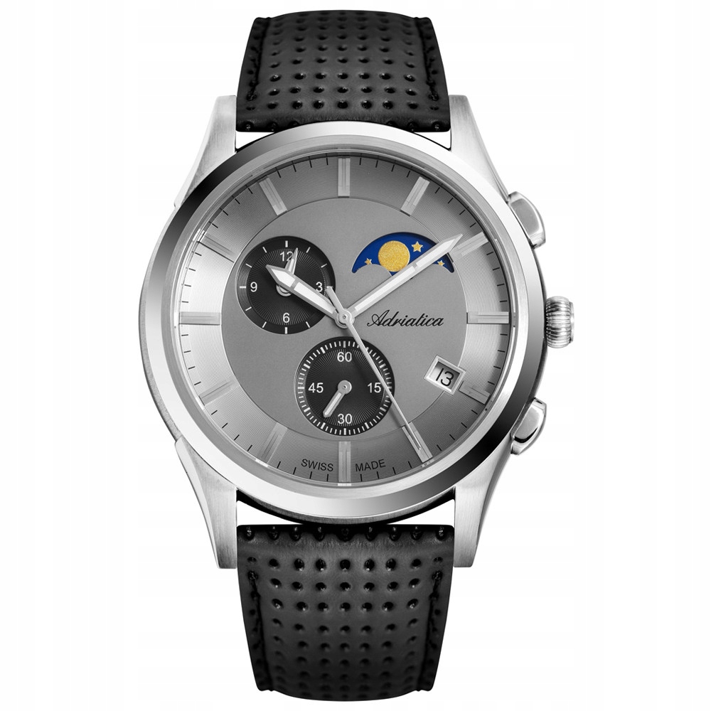 Pánské Hodinky Adriatica A8282.5217CH, černý řemínek