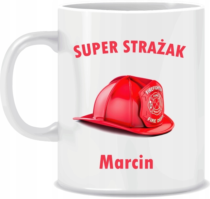 

Kubek Strażaka z Imieniem Super Strażak 330ml