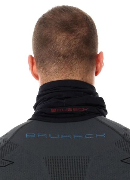 Komin termoaktywny wełniany Brubeck czarny rozmiar S/M Kolor czarny