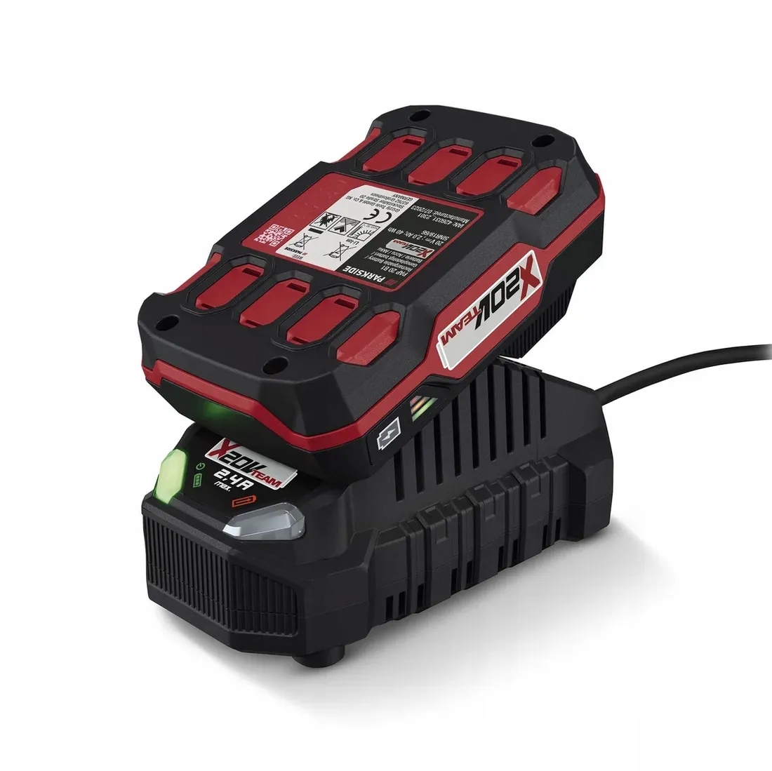 Akumulator Parkside Pap 20 B1 Bateria 2AH 20V Ładowarka Li-ion Zestaw