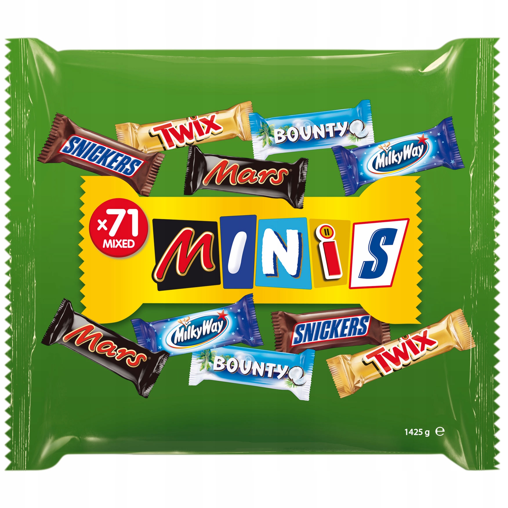 Конфеты Minis Mix Mars Bounty MilkWay 1425g 71шт