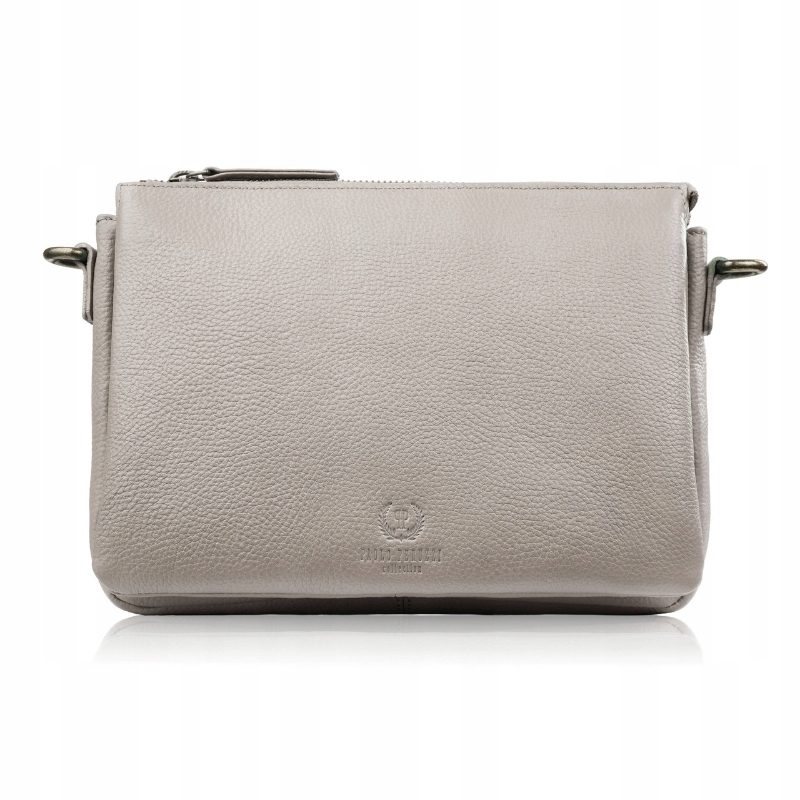 Dámská kožená kabelka přes rameno kabelka přes rameno krémová malá Paolo Peruzzi