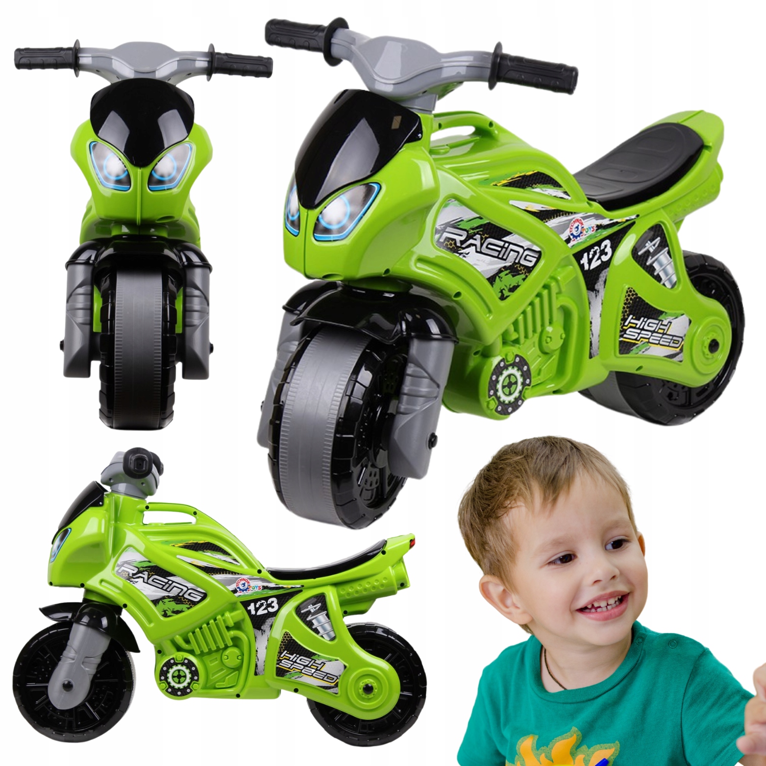 Motocykl Jeździk Rowerek Biegowy Utrzymywanie Równowagi Lekka Konstrukcja