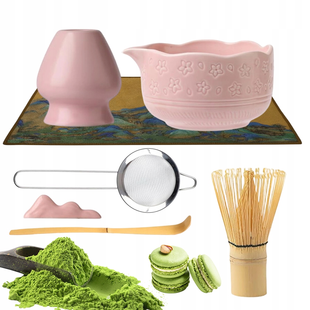 Bambusowy Zestaw Prezentowy Do Herbaty Matchy Chashaku Trzepaczka Łyżka