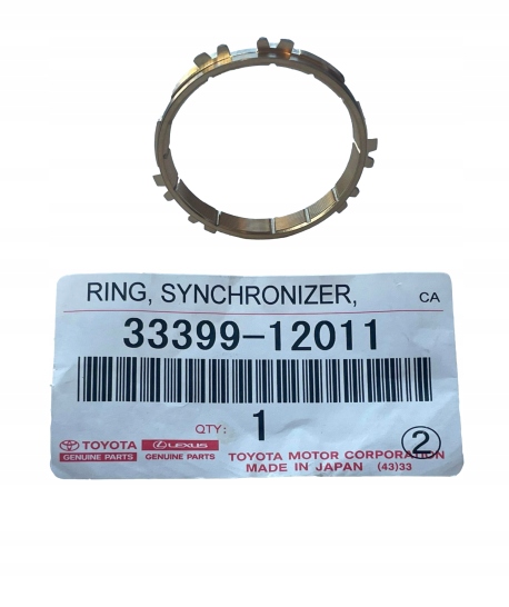 ORYGINALNY PIERŚCIEŃ SYNCHRONIZATORA 5 BIEGU TOYOTA 33399-12011 Numer katalogowy części 33399-12011