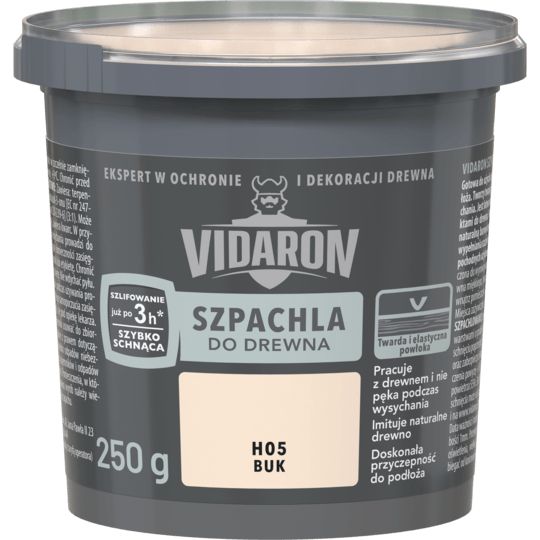 

Szpachla Akrylowa Do Drewna Buk 250G Vidaron